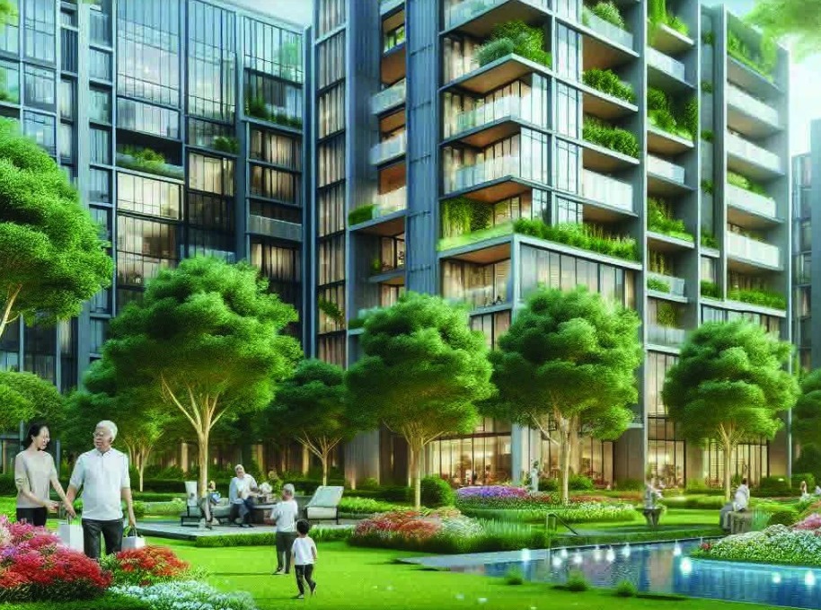 Área común de un edificio residencial
